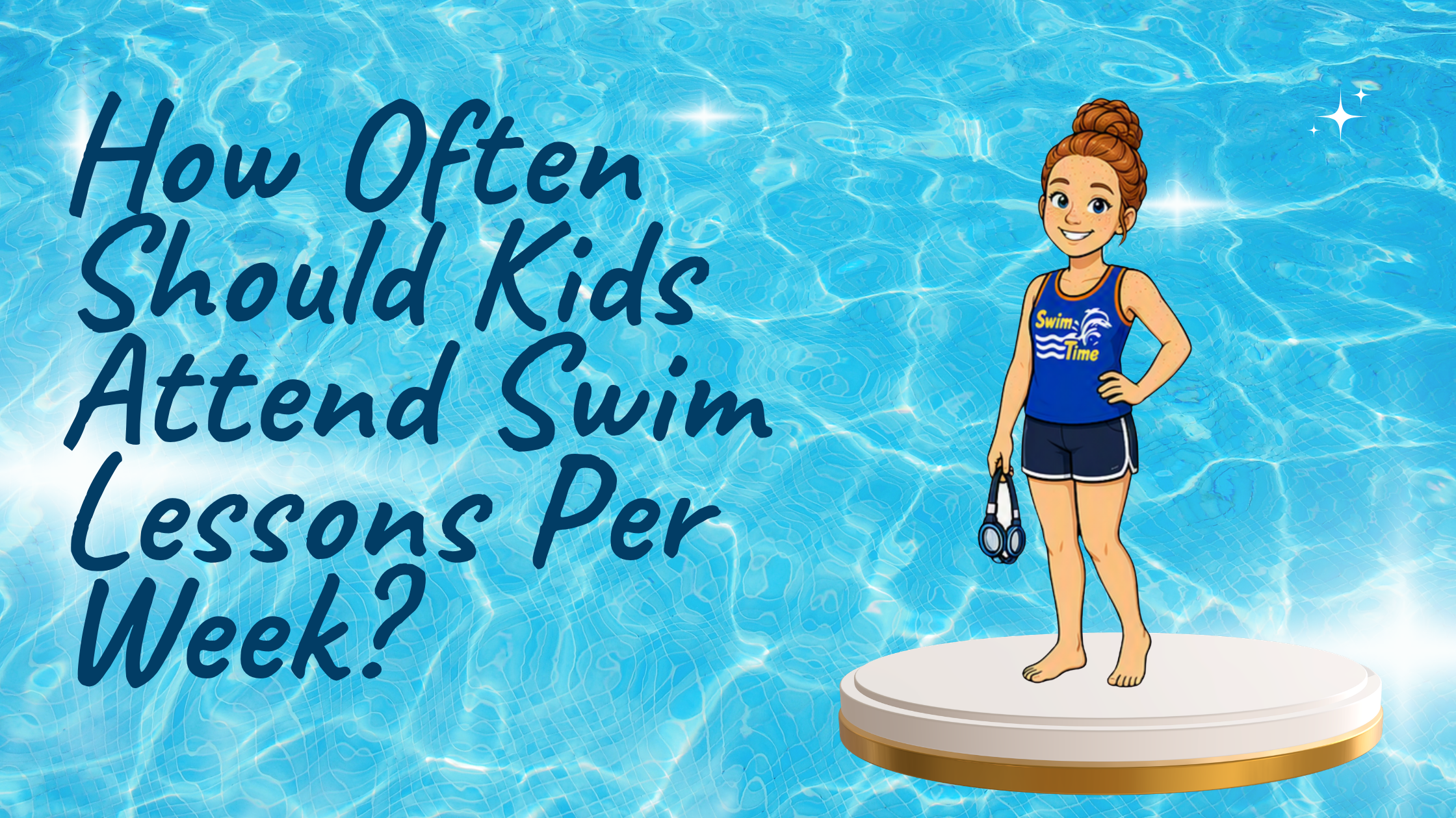 Child participating in a how often swim lessons GTA swimming class.